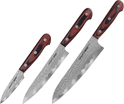 Samura Kaiju Lot of 3 kitchen knives: office knife, all -use knife, chef's knife.. Shop across boundaries with DIAYTAR NIGERIA's comprehensive platform and budget-friendly delivery.