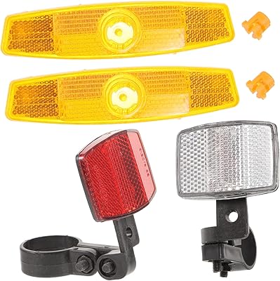 Reflective lens for bicycle 1 set of plastic reflectors combination of safety light before and after cycling.. Shop from anywhere in Nigeria with DIAYTAR's extensive selection and budget-friendly shipping options.