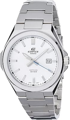 Quartz watch for men edifice EFB-108D-7AV with date indicator and sapphire glass-silver, trend, silver, modern color.. Your trusted shopping companion, DIAYTAR NIGERIA delivers affordable solutions in just 5-8 days.