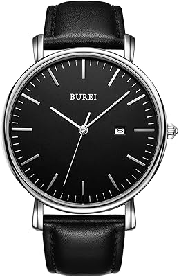 Classic burei watch for men very small analog dial with date.. Shop without compromise at DIAYTAR NIGERIA, where quality, affordability, and quick delivery coexist.