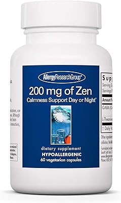 Sensitive Research Collection - 200 mg Zen - Relief of stress and sleep support - 60 vegetarian capsules.. DIAYTAR NIGERIA: Putting quality products within reach of every Nigerian through our affordable marketplace.