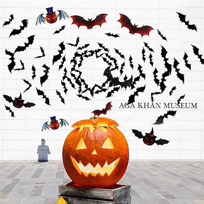 Halloween wall stickers Removable 3D -plastic shot in Touchaobo plastic - 9 different sizes for Halloween party decorations and party gifts, 72 pieces, multicolored.. DIAYTAR NIGERIA brings the marketplace home to you with affordable prices and delivery in 5-8 days.