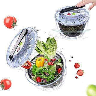 DO FAO salad basket, manual spinning basket for fruits and vegetables, fruit salad basket with 5 l bowl, washer and dryer with lettuce lettuce.. DIAYTAR NIGERIA: Your partner in affordable online retail with reliable delivery across the nation.