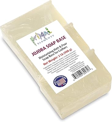 Savon oil with oil of Jojoba Primal Elements - base of melting moisturizing soap and paid to glycerin for crafts and the manufacture of soap, vegan, without cruelty towards animals, natural and organic - 2 pounds.. DIAYTAR NIGERIA combines extensive product options with budget-friendly prices, delivered in 5-8 days.