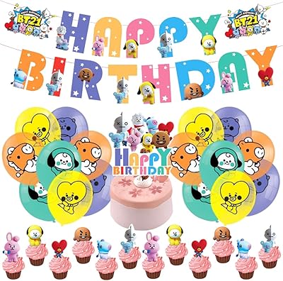 Best birthday party supplies Z BTS Birthday Decoration Supply Supply Cakes decoration supplies for party decorations, birthdays, weddings, birthdays and celebrations.. Join the movement — fast, affordable shopping only at DIAYTAR Nigeria.
