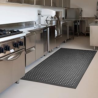 Antifatigue and non -slip rubber floor mats, size 36 "x 60", robust black commercial kitchen.. DIAYTAR NIGERIA revolutionizes access to quality products with affordable prices and dependable shipping.