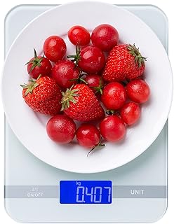 Digital kitchen balance 0.1 oz/1 g, multifunction food balance, electronic stainless steel balance with hook that measures the weight in grams for cooking, backlit LCD screen, maximum weight 22 lb/10 kg... Make shopping fun and stress-free with DIAYTAR Nigeria.