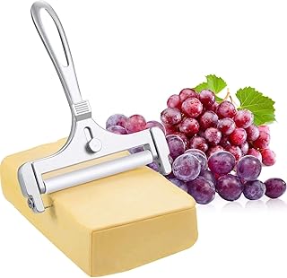 Far Zeo cheese slicer in stainless steel wire with adjustable thickness, kitchen tool for cooking soft cheese.. DIAYTAR NIGERIA: Connecting Nigerians with affordable products through our expansive e-commerce platform.