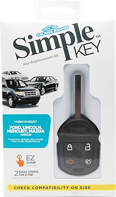 Simple key, keychain and 4 buttons key, Kit of replacement distance key, single key programmer for Ford (C-Max, Escape, Focus).. DIAYTAR NIGERIA: Bringing quality products to your doorstep at prices that won't break the bank.