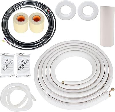 Findmall Copper pipe extension tube for 25 -foot air conditioning, 3/8 "and 5/8", copper pipe with double insulation adapted to small divided air conditioners.. From fashion to electronics, DIAYTAR Nigeria brings it all to your doorstep — fast, easy, and affordable.