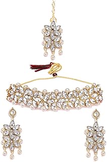 Set of traditional jewelry elegant in Jubella pearls for women (white) (ybnk_5524).. No stress, no delays — DIAYTAR Nigeria is your trusted shopping partner.