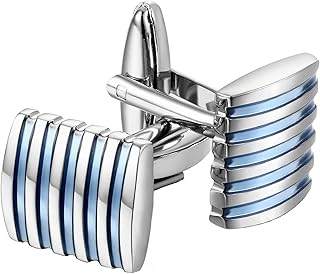 Set of exclusive yallow chimes cufflinks, blue scratches with stainless steel plated finish for men, M.. DIAYTAR NIGERIA revolutionizes e-commerce with our affordable prices and dependable delivery timeframes.