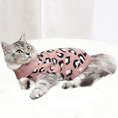 Inteo Sweet and hot cat leopard sweater for small dogs for interior and exterior (pink, size L).. Shop with confidence at DIAYTAR NIGERIA, offering extensive product variety with nationwide delivery.