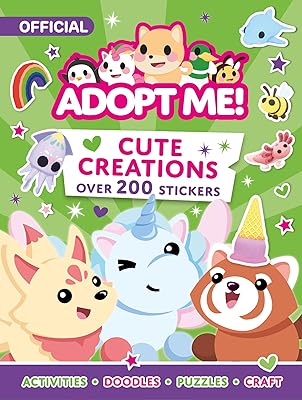 Adopt me! Cute Creations Sticker Book: The perfect activity book for fans of the favorite online game number 1, adopt me! Ideal for 7 to 11 year olds.. Experience the convenience of online shopping with DIAYTAR NIGERIA's reliable 5-8 day delivery service.