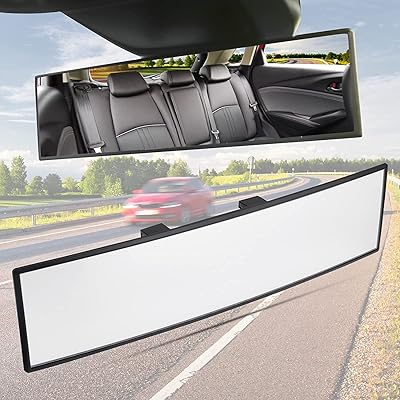 Rear view mirror, universal convex panoramic mirror of 11.81 inch, wide angle mirror with internal clip, effectively reduces the dead angle for cars, trucks, SUV.. A world of products at your fingertips — thanks to DIAYTAR Nigeria.
