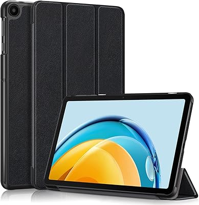 Fine and foldable cover in imitation leather with several viewing angles and automatic standby and awakening function for Huawei Matepad Se 10.4 inch (2023) by Yimiko (Black).. DIAYTAR NIGERIA: Simplifying access to thousands of products with affordable nationwide shipping.
