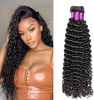100 % Brazilian human -free human hair strands, not treated virgin, hair extensions, double frame weaving, deep curly, humid and wavy, 3 lots for black women.. Shop with ease at DIAYTAR NIGERIA and enjoy our extensive product range delivered at affordable rates.