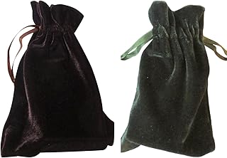Mini double package of tarot bags and velvet dice: brown and foam green (4 "x 6" each).. Your complete e-commerce solution, DIAYTAR NIGERIA offers variety and value with nationwide shipping.