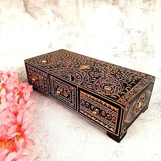 Oka Mart The online store wooden jewelry box | Multipurpose female box | jewelry organizer | 12 inches (black) for gifts.. Shop from our extensive catalog at DIAYTAR NIGERIA and enjoy doorstep delivery in just 5-8 days.
