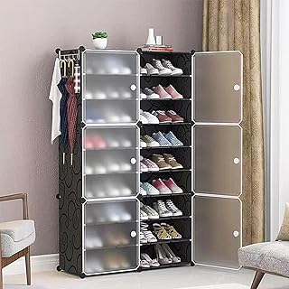 A portable shoe shelf easy to assemble a manda in the form of a cube for storage of shoes and a transparent door.. Discover the perfect balance of selection and value with DIAYTAR NIGERIA's nationwide delivery service.