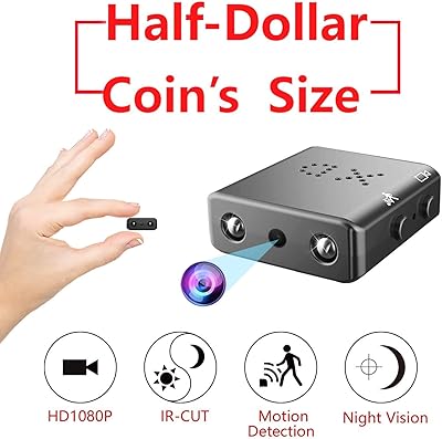 The smallest hidden spy camera GXSL KWL, mini secret security camera 1080p with night vision and movement detection, integrated secret surveillance camera (color: without memory card).. DIAYTAR NIGERIA: Where every purchase is affordable and delivery is always within a week.