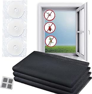 3-piece anti-sorough nets-Screen protection set in anti-insect and anti-mosquitoes of 1.5 m x 2 m with self-adhesive bands 3 ribbons of transparent adhesive tape without perforation (black).. Shop with purpose and save with DIAYTAR NIGERIA's extensive platform and nationwide delivery service.