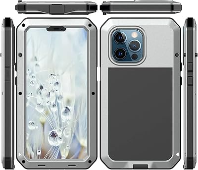 IPhone 13 Pro shell, Complete Marky 360 protective shell, robust and shock resistant [Solid armor] aluminum alloy with integrated silicone screen protector for Apple iPhone 13 pro 6.1 inch - Silver.. From big brands to everyday basics — DIAYTAR Nigeria has you covered.