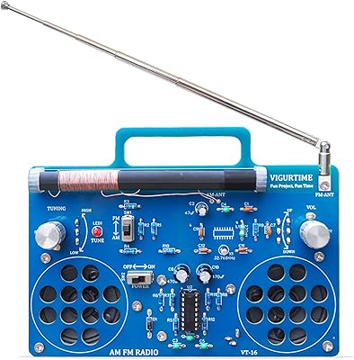 Vigurtime Radio Kit AM/FM | DIY kit for welding project to practice electronics teaching | Stereo | Excellent Stem project and gift | Improved version VT-16.. Experience shopping freedom with DIAYTAR NIGERIA's vast selection and 5-8 day nationwide delivery service.