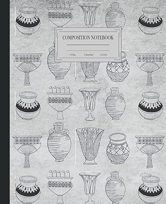 Composition notebook of vintage vases and pots of flowers: lined composition notebook of old vases and flower pots 7.5 × 9.25 inches 110 pages perfect gift for botany lovers.. DIAYTAR NIGERIA: Putting quality products within reach of every Nigerian through our affordable marketplace.