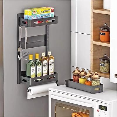 Multilayed Multicile Multicile Home Kitchen Storage Support Suspended Metal Spice Refrigerator Side.. Embrace the convenience of DIAYTAR NIGERIA with thousands of products at your fingertips, delivered nationwide.