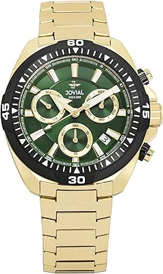 Trendy watch for jovial men 18524GGMC09E with metal bracelet, 44 mm, green, bracelet.. Your go-to destination for affordable online shopping, DIAYTAR NIGERIA delivers in under 8 days.