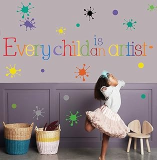 Inspiring wall decoration quotes for the living room - Each child is an artist - Wall stickers for boys and girls, children's rooms, games room, classroom.. Explore limitless products on DIAYTAR Nigeria — at the lowest prices.