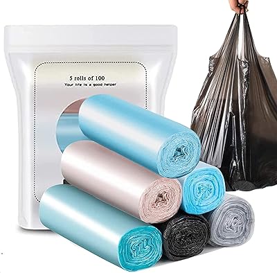 Limay Khh Small plastic garbage bags 6 rolls-20 parts trash lining for desktop.. Great products, lower prices, fast delivery — DIAYTAR Nigeria has it all.