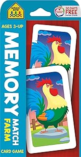 School Zone - Memory Match Farm Match - 3 and over, from kindergarten to kindergarten, animals, early reading, counting, correspondence, vocabulary and more (series of School Zone play cards).. Your digital shopping destination, DIAYTAR NIGERIA combines variety with affordability and quick delivery.