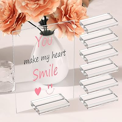 Newby 10 Pieces Number of Table in Transparent Acrylic, Modern Carted Party for Photos, Food Panels, Memos, Wedding, Birthday.. DIAYTAR NIGERIA: Creating access to affordable products for every Nigerian with our swift delivery service.
