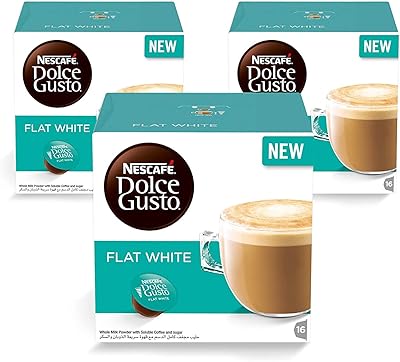 Nescafé Dolce Gusto - Flat white coffee capsules - 16 drinks, 3 cans.. Nigeria's fastest-growing e-commerce site offers unbeatable prices and delivery within 8 days.