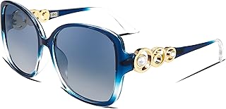 Fashionable polarized sunglasses for women, oversized, shiny squares, oval, UV protection, B2821.. Discover shopping reimagined with DIAYTAR NIGERIA's extensive catalog and 5-8 day delivery service.