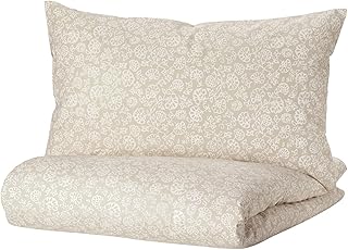 Duvet cover and pillow Ikea Trendstar Beige/White Full/Queen (Double/Queen) 504.932.26.. Your complete shopping solution, DIAYTAR NIGERIA delivers variety and value within the week.