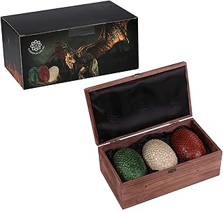 Dragon Game of Thrones eggs in a wooden box - 3 - collection of collection commodity - 6 "eggs - Premium.. Big selection, small prices — shop now on DIAYTAR Nigeria.