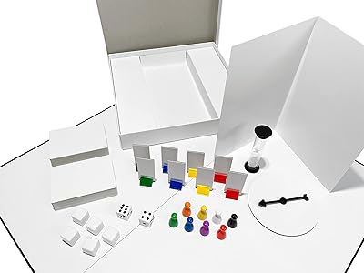 Build your own board game kit - Player -done game kit with blank game board, playing pieces, virgin cards, dice, top, rules book, hourglass - DIY board game kit for family board games.. DIAYTAR NIGERIA: Your affordable gateway to thousands of products shipped nationwide within the week.