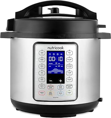 Nutricook Deluxe Smart Pot 1200 Watts 9 in 1 programmable pressure cooker.. DIAYTAR NIGERIA: Your affordable shopping destination with thousands of products delivered in days.