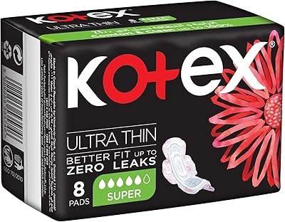 Ultra fine Kotex female hygienic towels with fins, 8 pieces.. DIAYTAR NIGERIA revolutionizes online retail with our extensive selection and dependable shipping service.