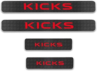 3D carbon fiber 3D fiber adhesive sticker for door threshold and car door, set of 4 (red).. DIAYTAR NIGERIA: Bringing quality products to your doorstep at prices that won't break the bank.