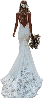 Stylefun wedding dresses with V-collar for women 2021 with lace wall lights, WD, F-White, 52 Plus wedding dresses.. Great products, lower prices, fast delivery — DIAYTAR Nigeria has it all.