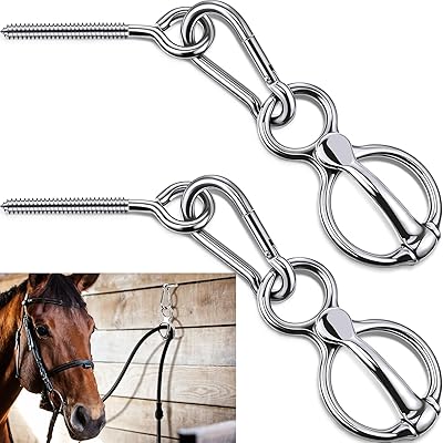 Danzed 2 sets of horses, supplies and training equipment for horses, safety accessories for horses with eye bolt, Silver Rings (Silver).. DIAYTAR NIGERIA: Your affordable gateway to thousands of products delivered within a week.
