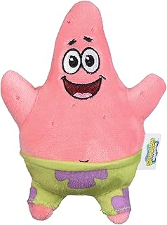 Nickeledon bob plush dog toy the sponge Patrick | Small 6 "dog toy for sponge bob lovers | Gunning pink dog toy for all dogs in soft plush fabric.. Shop with confidence at DIAYTAR NIGERIA, offering thousands of products with budget-friendly shipping.