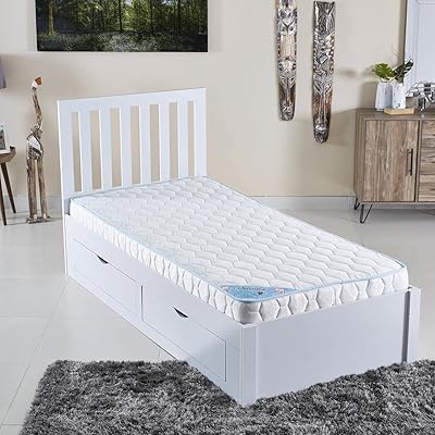Simple foam mattress Home Box Iaroma - White, 90 x 200 x 15 cm.. Shop smart with DIAYTAR NIGERIA, offering a vast product range delivered to your doorstep within a week.