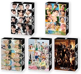 Set of 5 Lomo cards with two folds/150 pieces seventeen K-POP greeting cards with postcards, black.. Why pay more? DIAYTAR Nigeria gives you the best for less.
