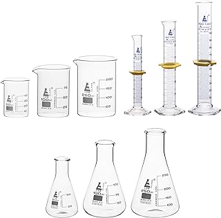 Luxury glassware set, 9 pieces - Includes 3 mustaches, 3 Erlenmeyer bottles and 3 ASTM ASTM measuring test tubes - Borosilicate glass 3.3 - Eisco Labs.. Transform how you shop with DIAYTAR NIGERIA's vast selection and budget-friendly delivery options.