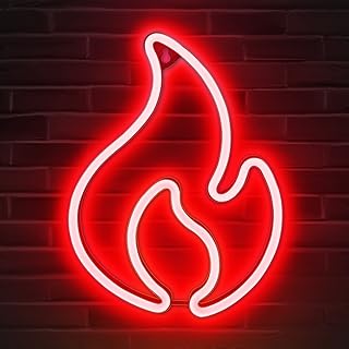 Lumoonosity neon sign flame, red neon powered by USB with on/off switch, LED flame light panel for wall decoration, flame suspension, bedroom for bedroom, games room.. Shop the future with DIAYTAR NIGERIA - thousands of products, unbeatable prices, delivery within a week.